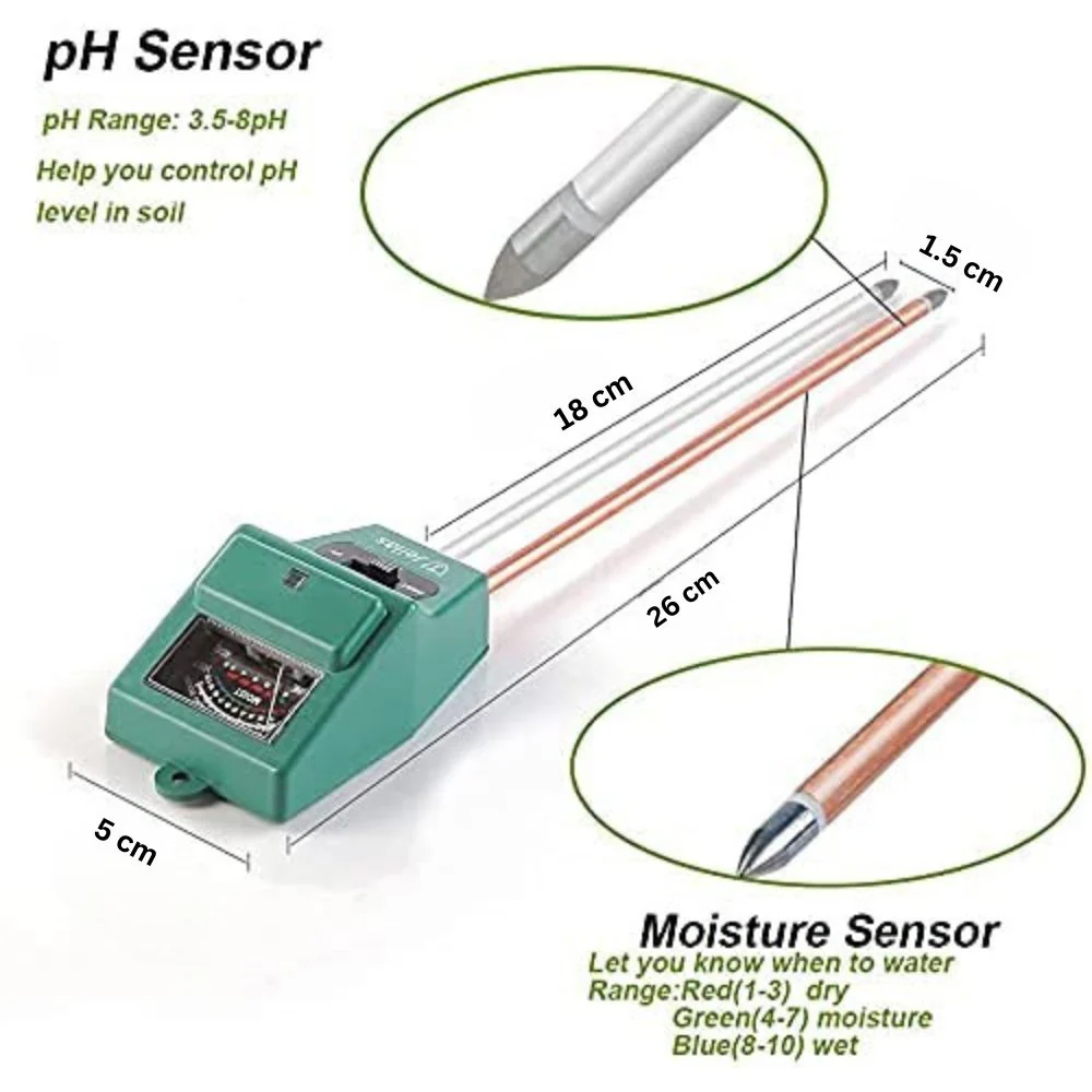 3-in-1 pH Meter for Soil Testing – With Moisture & Light Sensor Ideal for Home Gardening - Image 7