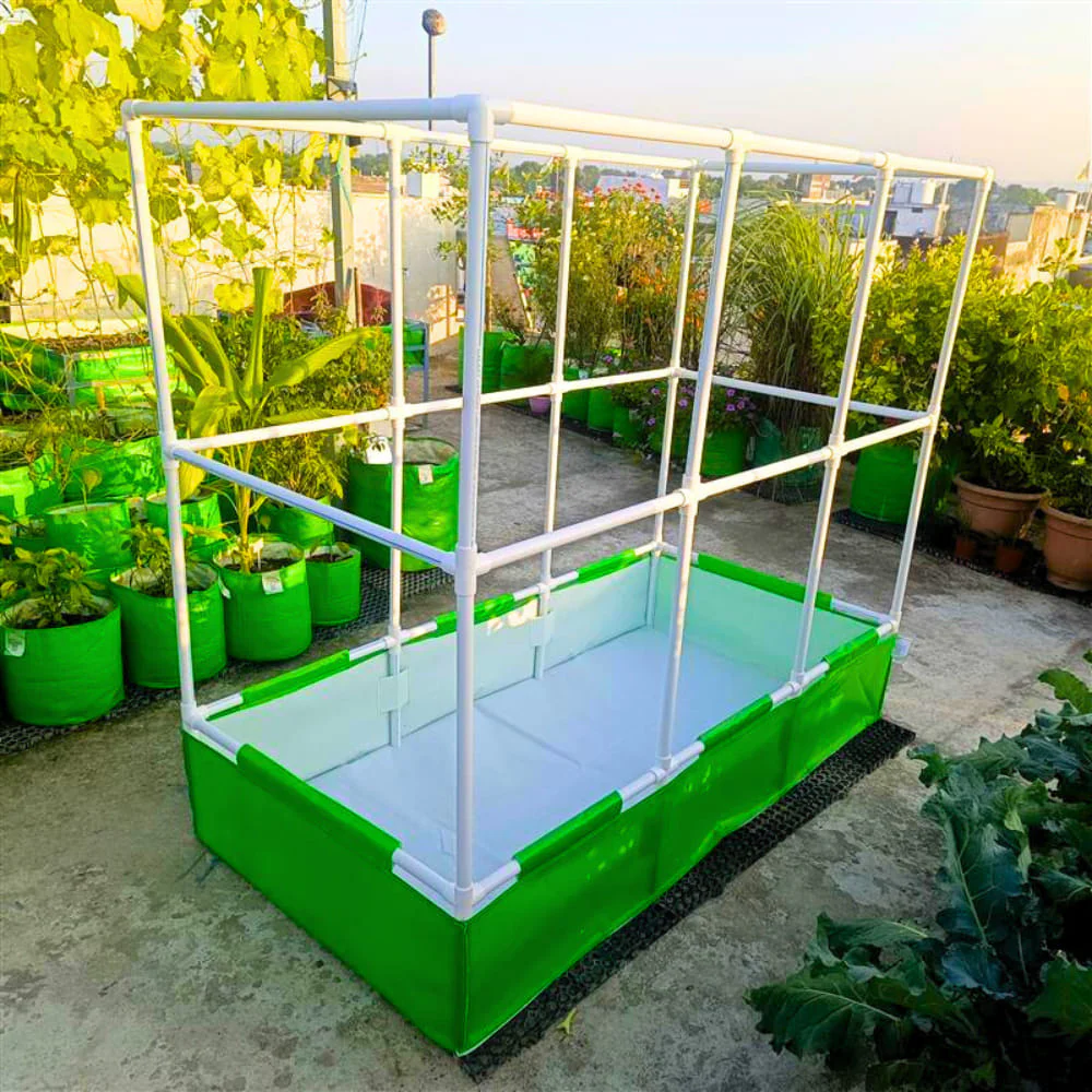 OrganicBazar 72x36x12 Rectangular Grow Bag with Long Frame for Creeper Plants for Terrace Garden - Image 2