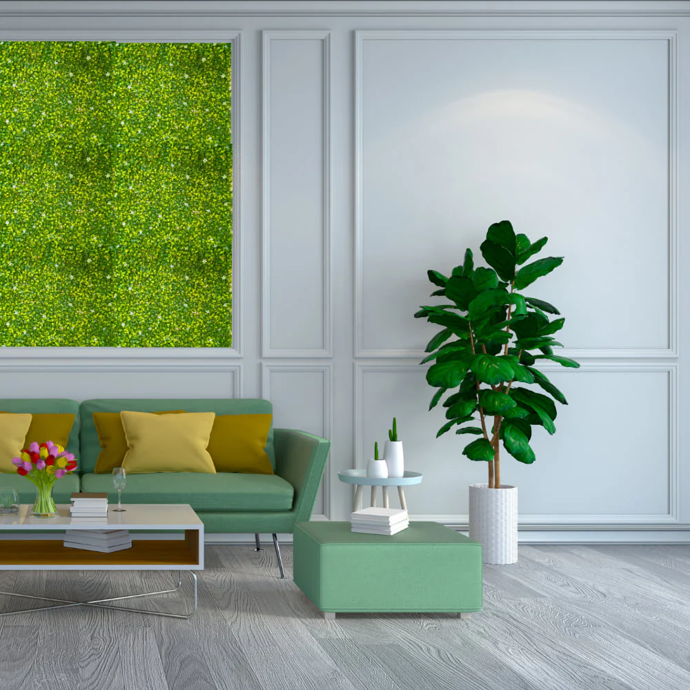 Artificial Green Wall Panel – UV Resistant, Lush Green Vertical Garden for Home, Balcony & Office Decor| OrganicBazar - Image 3