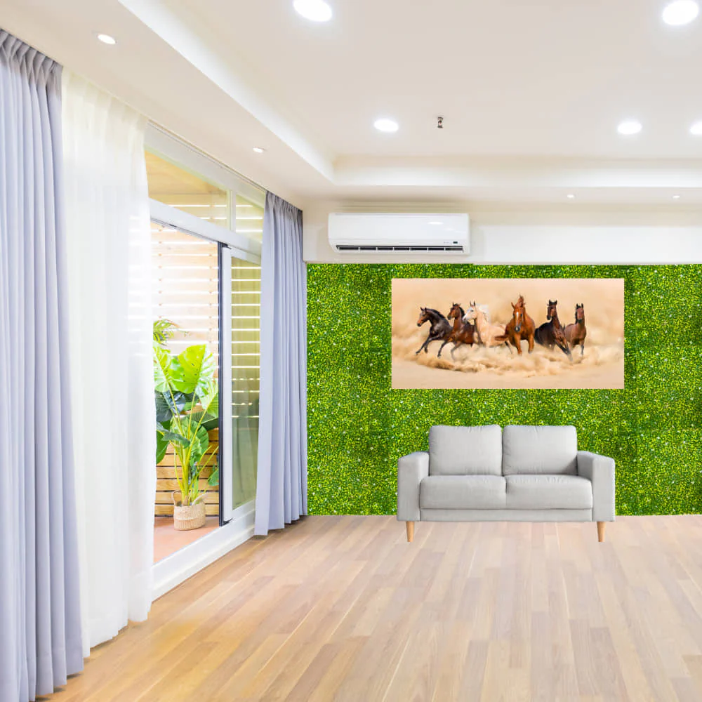 Artificial Green Wall Panel – UV Resistant, Lush Green Vertical Garden for Home, Balcony & Office Decor| OrganicBazar - Image 4
