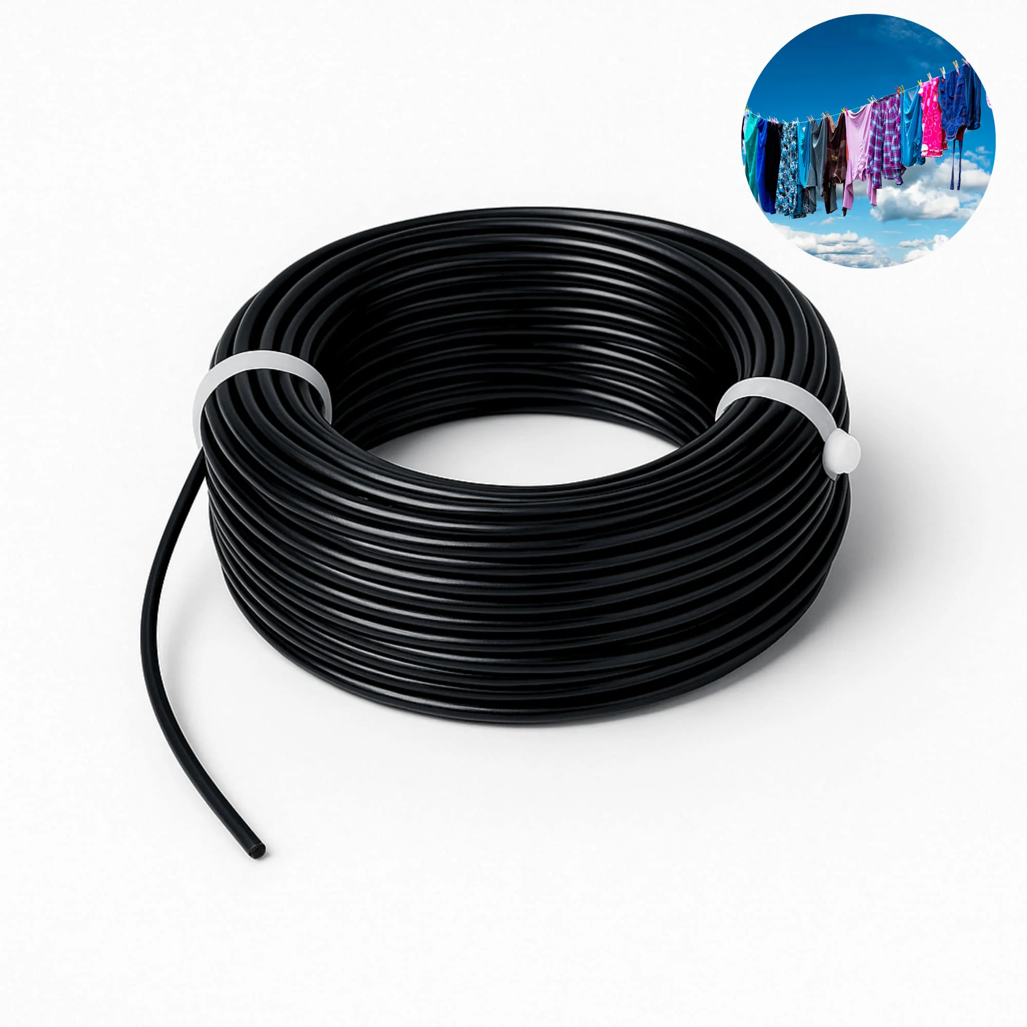 Multipurpose Cloth Drying Rope Wire – 10 Meters for Garden, Indoor & Outdoor uses | Strong & Rust-Resistant Clothesline