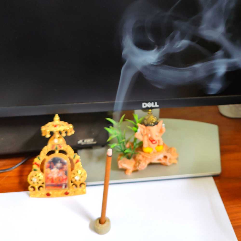 Premium Cow Dung Organic Dhoop Stick With Stand 100 g - Image 3