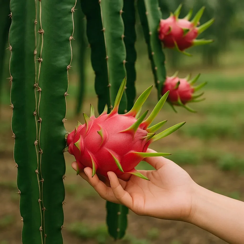 Dragon Fruit Live Plant For Planting in Home Garden - Red - Image 6