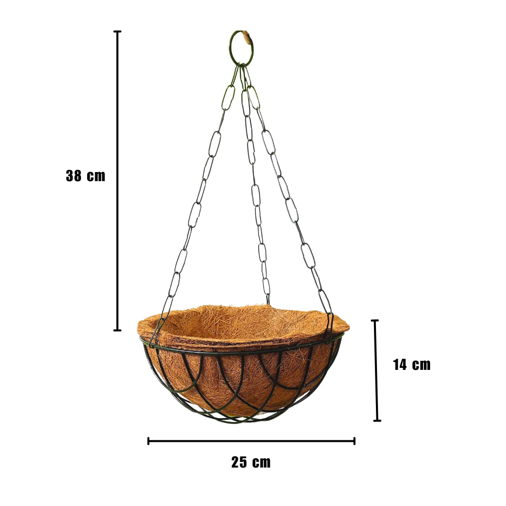 Hanging Basket Coco Coir Liner With Stand (Set of 6 PCs) - Image 4