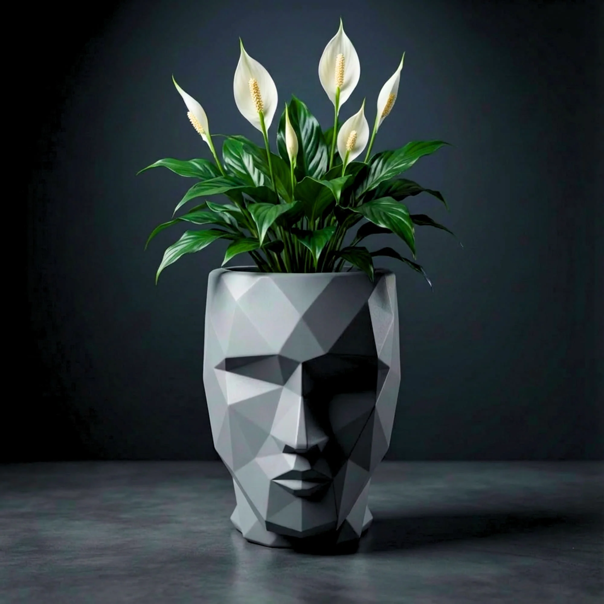 Iron Man Face Planter Pot (Pack of 1) – Luxury Geometric Designer Unique Plant Pots for Living Room, Bedroom, Office, Villa, & premium commercial interiors - Image 5