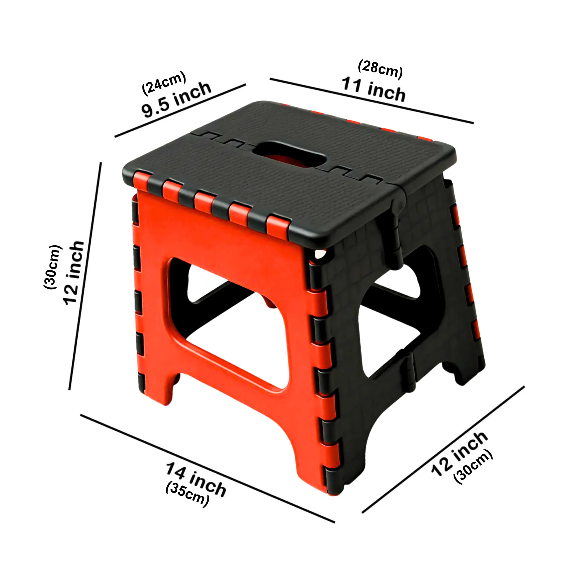 Non-Slip Folding Stool (Multi-color) | Compact & Portable | Multipurpose for Kitchen, Bathroom, Garden, and Outdoor Use (Random Color, Pack of 1) - Image 2