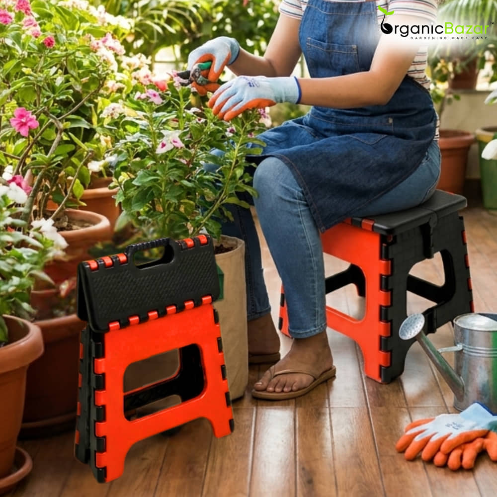 Non-Slip Folding Stool (Multi-color) | Compact & Portable | Multipurpose for Kitchen, Bathroom, Garden, and Outdoor Use (Random Color, Pack of 1) - Image 6