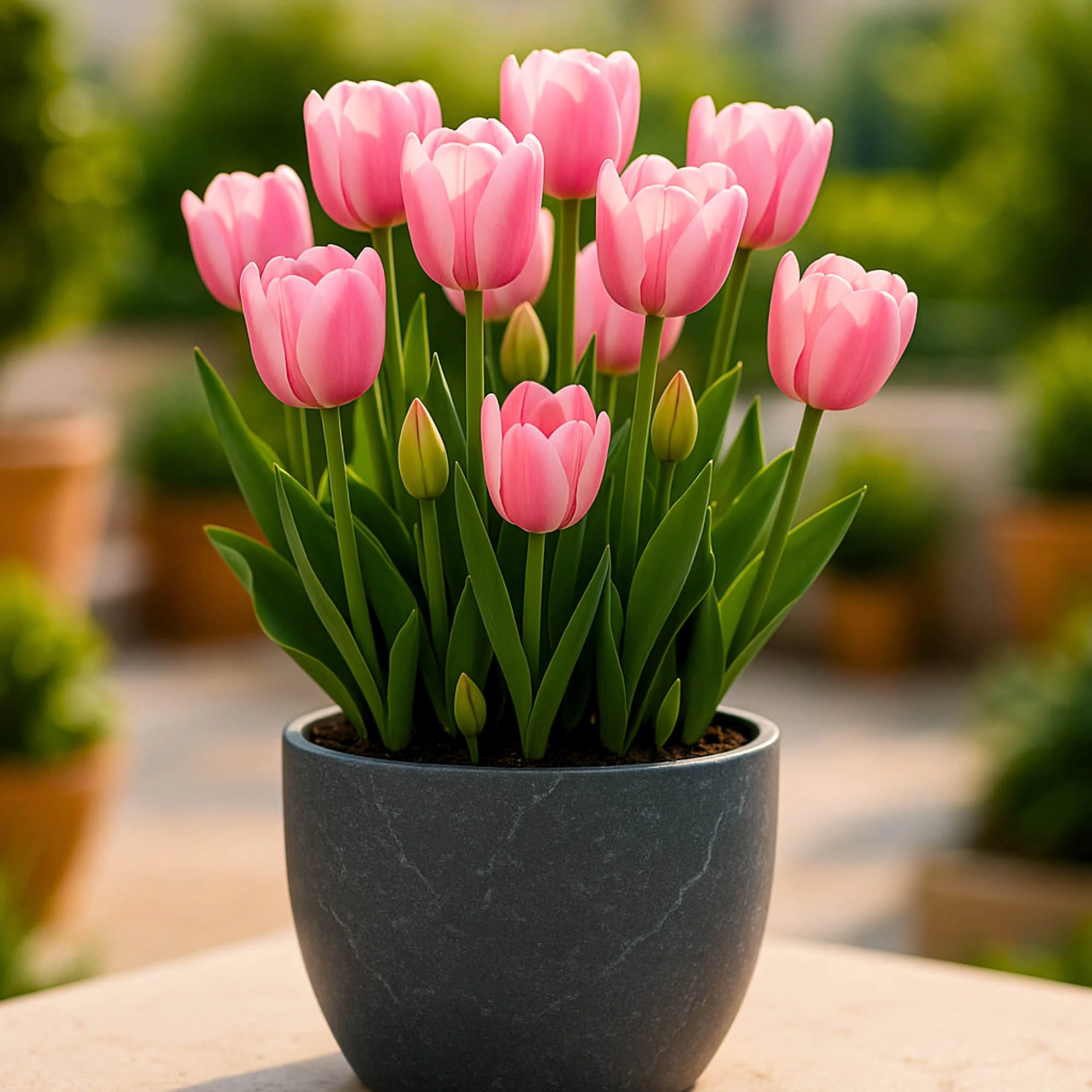 Tulip Pink Flower Bulbs (05N) Elegant Spring Blooms for Home Garden 🌷✨