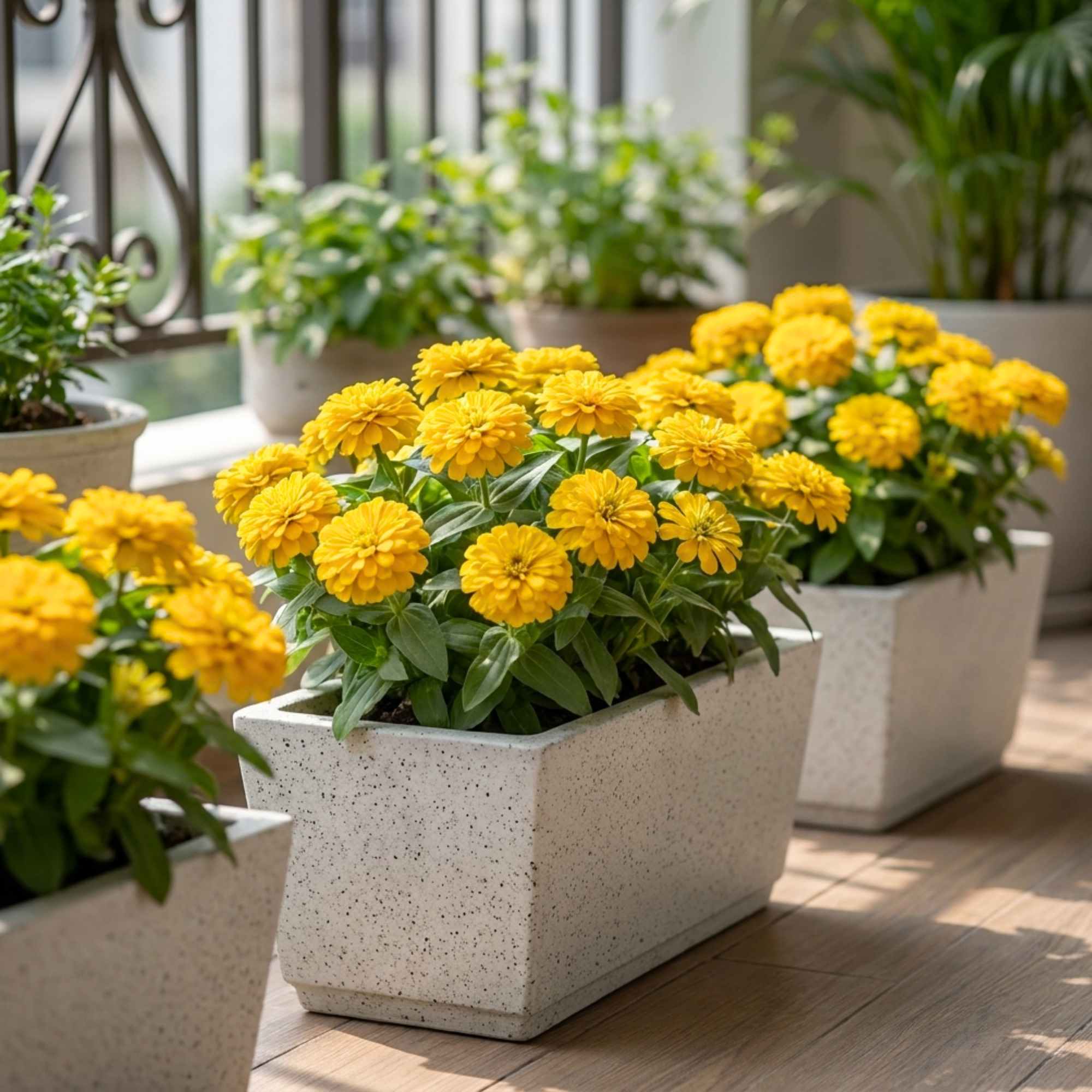 Zinnia Zesty Yellow Flower Seeds (20 Seeds) High Germination/ Easy To grow/ Perfect for pots, balconies, or Terrace gardens - Image 3